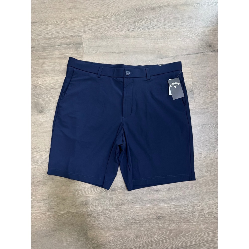 Callaway Mens Opti-Dri Stretch Golf Shorts Navy Blue 38 9 Inch Inseam NWT